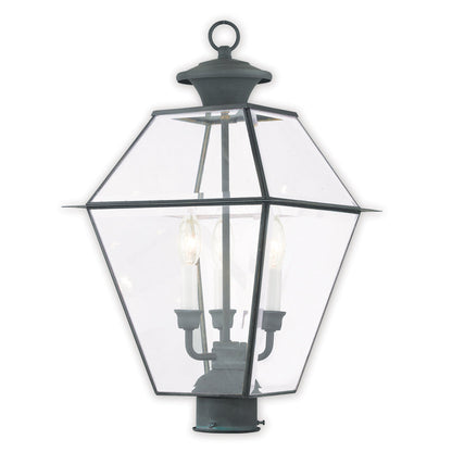 Livex Lighting Westover 3-Light Outdoor Post Lantern