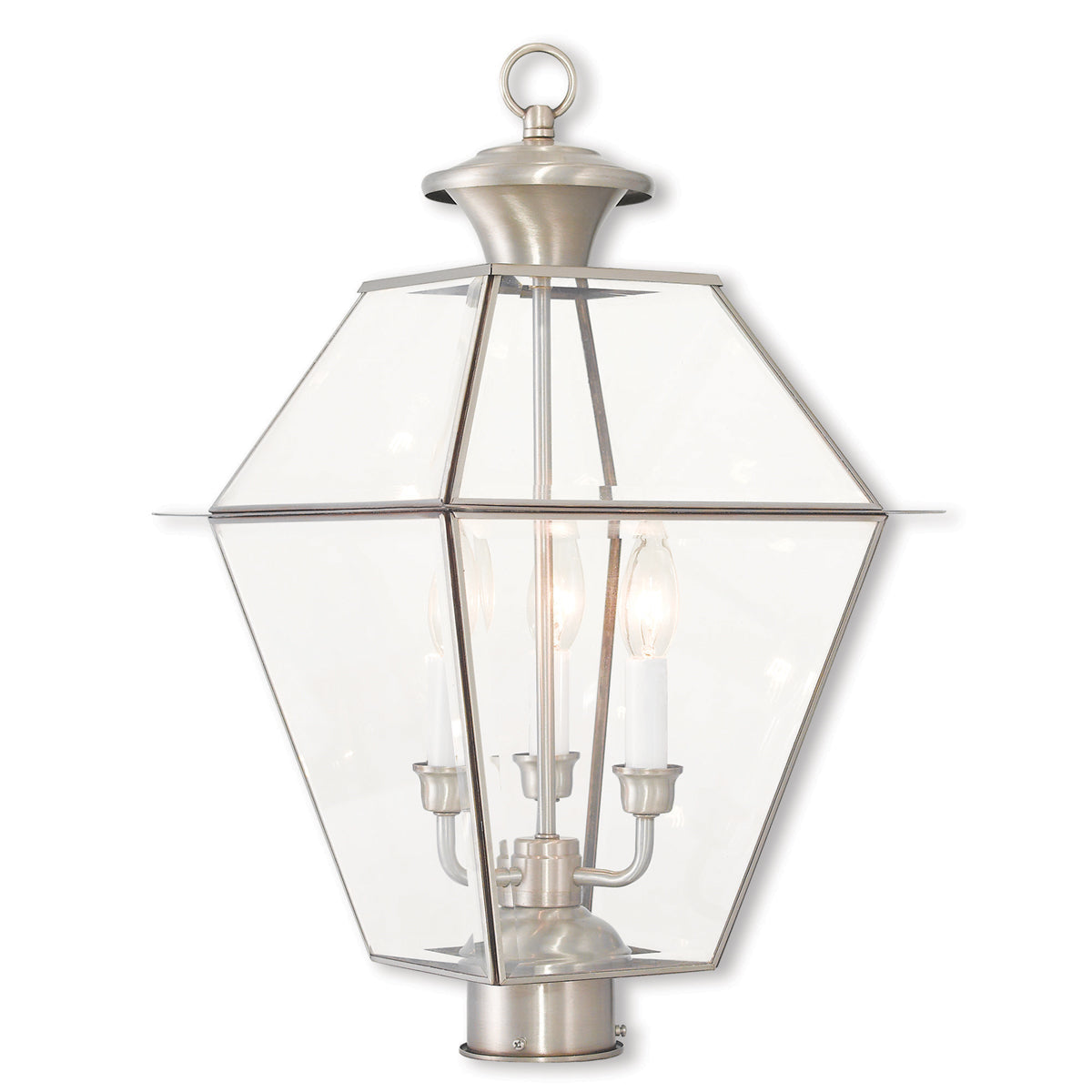 Livex Lighting Westover 3-Light Outdoor Post Lantern