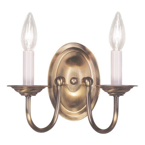Livex Lighting Home Basics 2-Light Wall Sconce