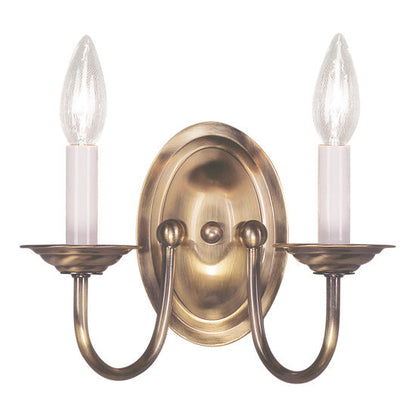 Livex Lighting Home Basics 2-Light Wall Sconce