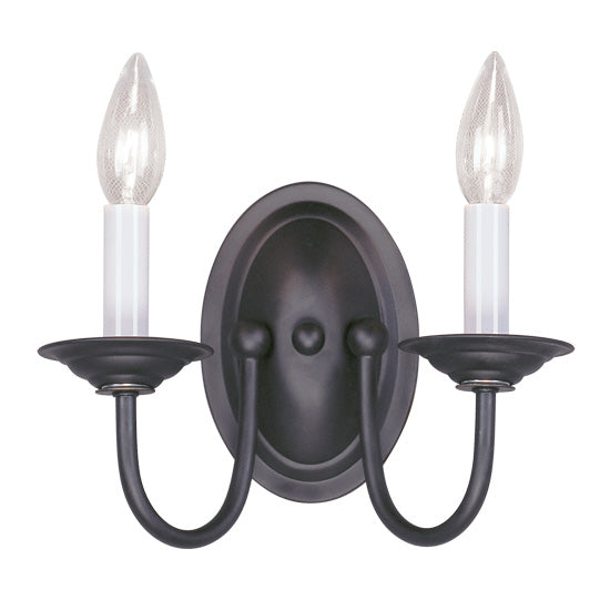 Livex Lighting Home Basics 2-Light Wall Sconce