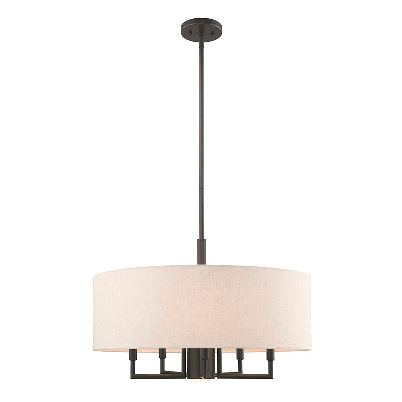 Livex Lighting Meridian 5+1 Light Pendant Chandelier
