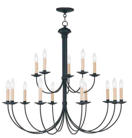 Livex Lighting Heritage 15-Light Chandelier In Black