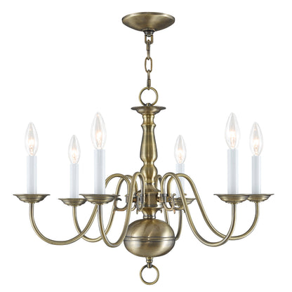 Livex Lighting Williamsburgh 6-Light Chandelier