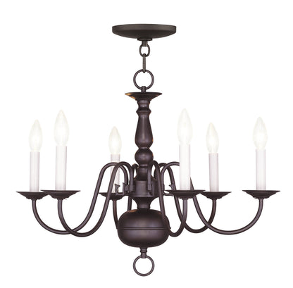 Livex Lighting Williamsburgh 6-Light Chandelier