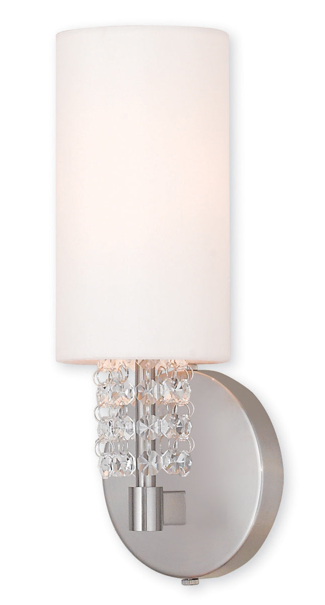 Livex Lighting Carlisle 1-Light ADA Wall Sconce In Brushed Nickel