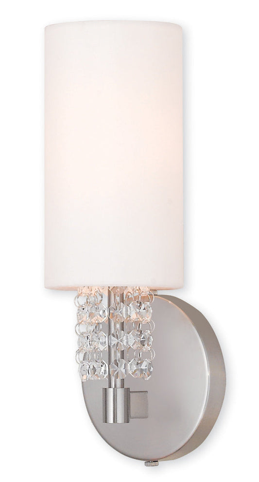Livex Lighting Carlisle 1-Light ADA Wall Sconce In Brushed Nickel