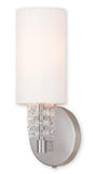 Livex Lighting Carlisle 1-Light ADA Wall Sconce In Brushed Nickel