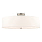 Livex Lighting Meridian 5-Light Ceiling Mount In Brushed Nickel