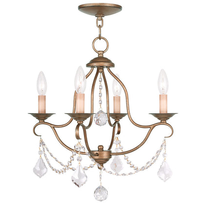 Livex Lighting Chesterfield 4-Light Mini Chandelier
