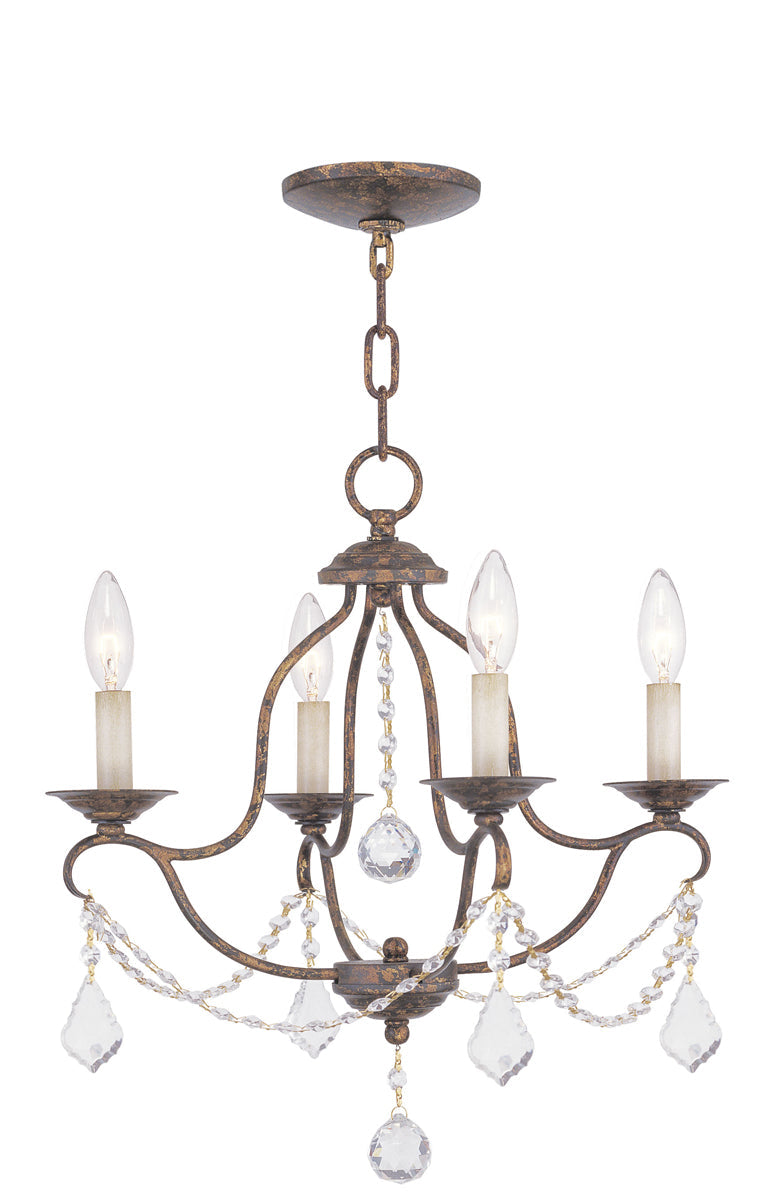 Livex Lighting Chesterfield 4-Light Mini Chandelier