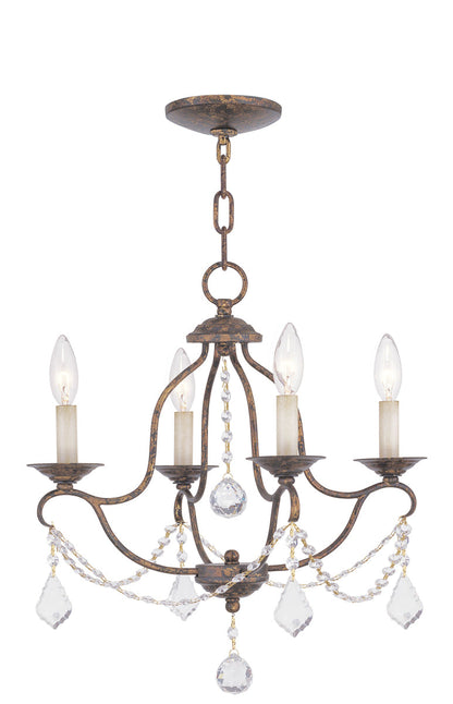 Livex Lighting Chesterfield 4-Light Mini Chandelier