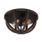  Allier Ceiling Light In Weathered Oak Wood/Antique Forged Iron