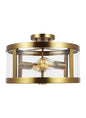  Harrow Ceiling Light In Burnished Brass