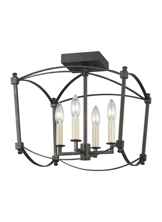  Thayer Ceiling Light In Smith Steel