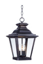 Maxim Knoxville 3-Light Outdoor Pendant In Bronze With Clear Glass