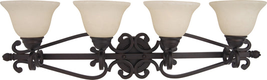Maxim Manor 4-Light Bath Sconce In Oil Rubbed Bronze