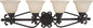 Maxim Manor 4-Light Bath Sconce In Oil Rubbed Bronze