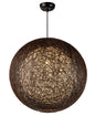 Maxim Bali 1-Light Chandelier In Chocolate With Hemp String Shade