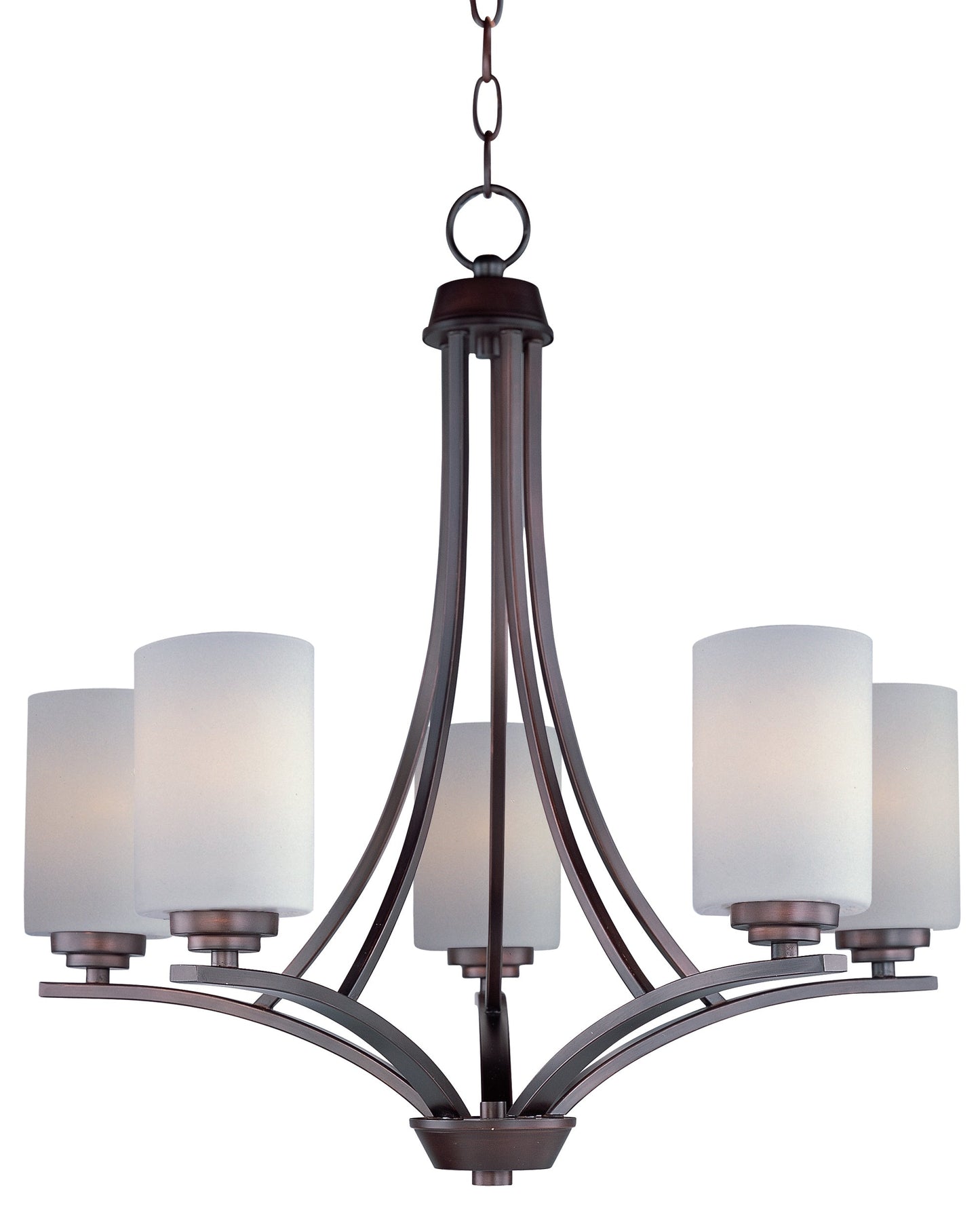 Maxim Deven 5-Light Chandelier In Oil Rubbed Bronze