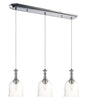 Maxim Centennial 3-Light Pendant In Polished Nickel With Clear Glass
