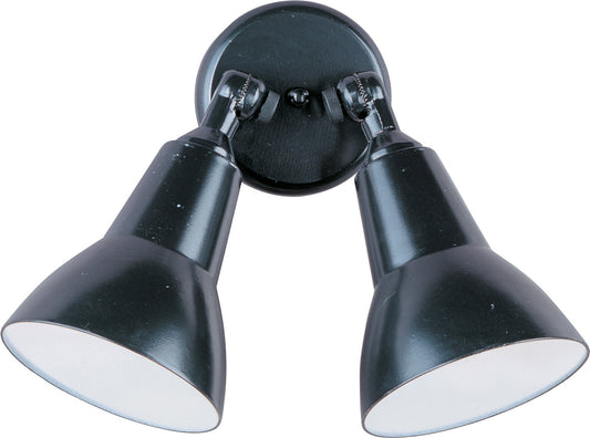 Maxim Spots 2-Light Outdoor Wall Mount In Black