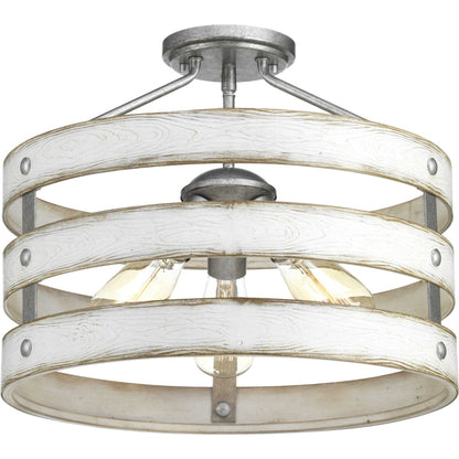  Gulliver 3-Light 17" Semi-Flush (Convertible)