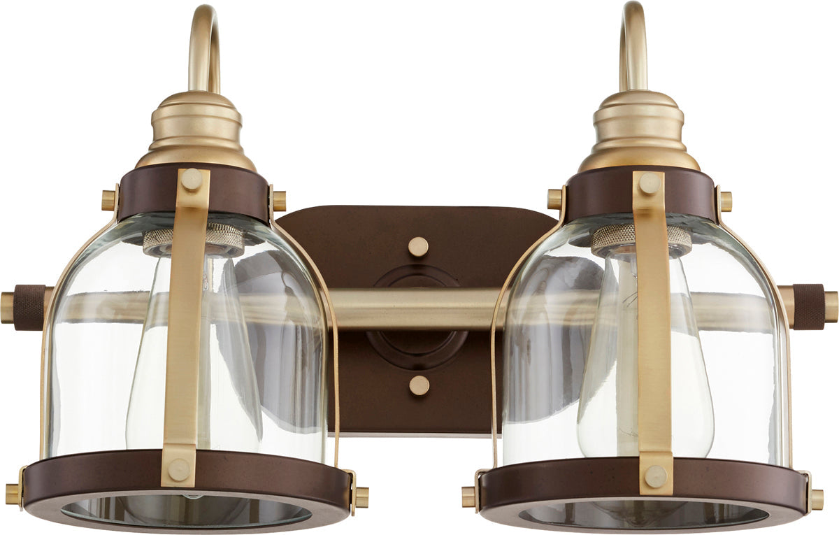  Banded Dome 2-Light Vanity