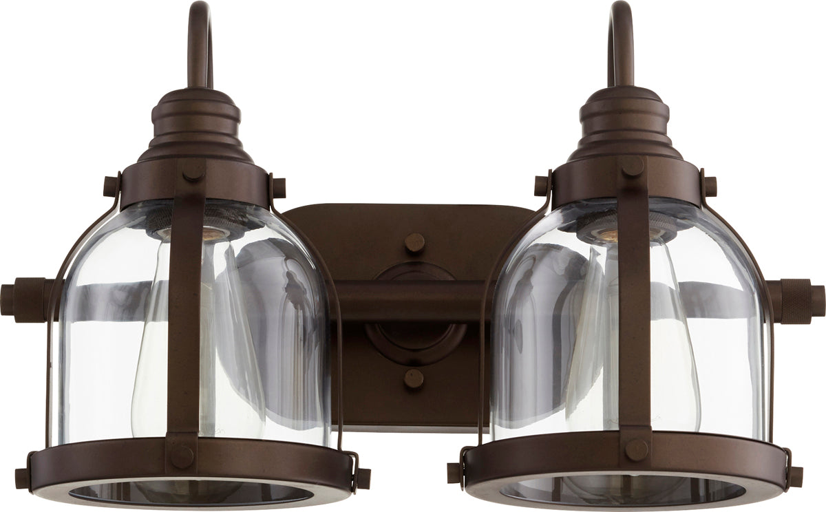  Banded Dome 2-Light Vanity