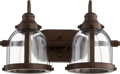  Banded Dome 2-Light Vanity