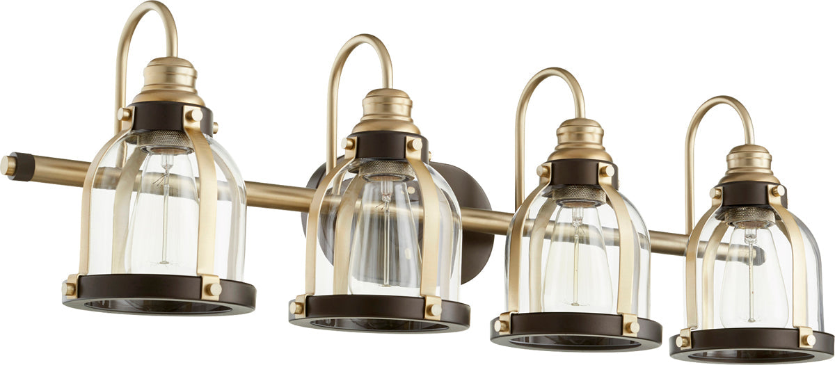  Banded Dome 4-Light Vanity