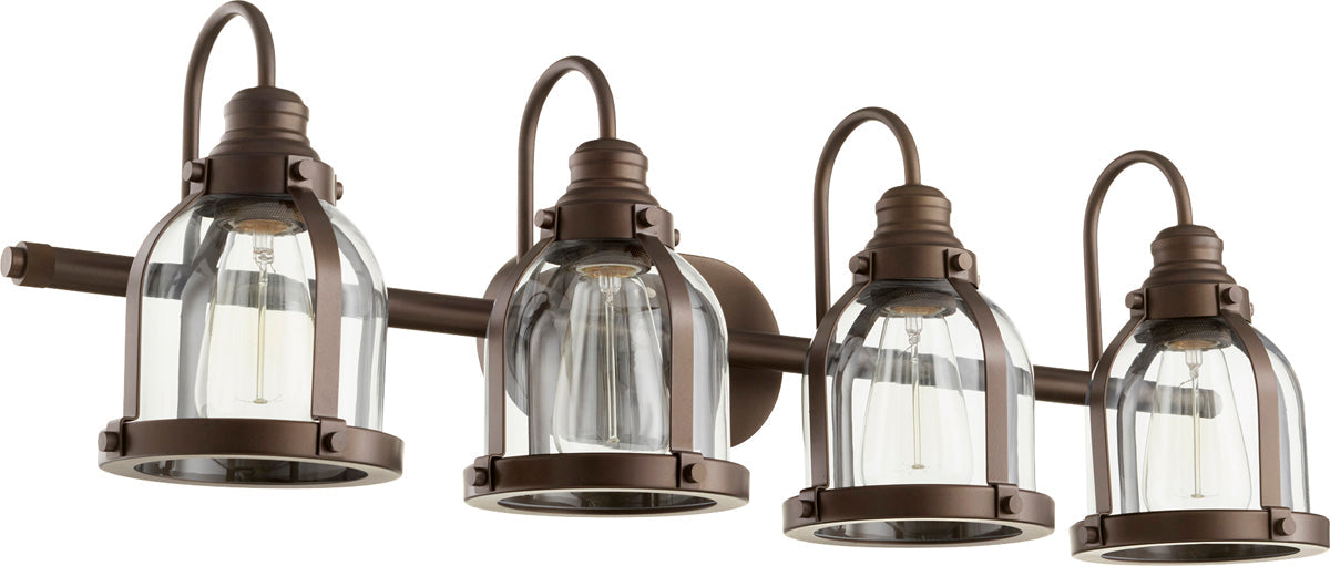  Banded Dome 4-Light Vanity