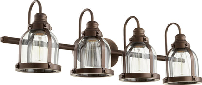  Banded Dome 4-Light Vanity