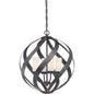  Blacksmith 4-Light Pendant In Old Black Finish