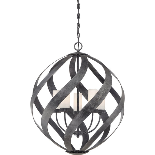  Blacksmith 5-Light Pendant In Old Black Finish