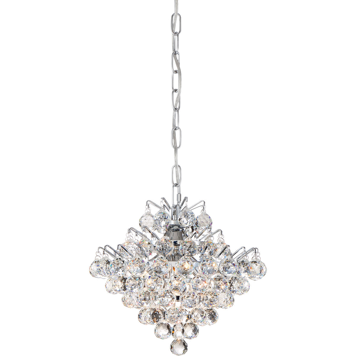  Bordeaux 4-Light Flush Mount In Polished Chrome