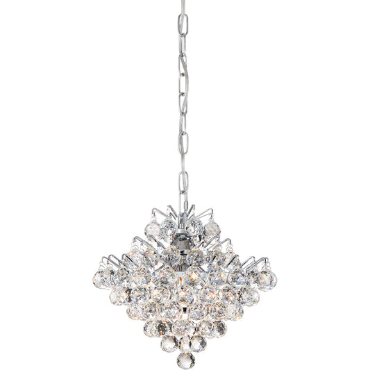  Bordeaux 4-Light Flush Mount In Polished Chrome