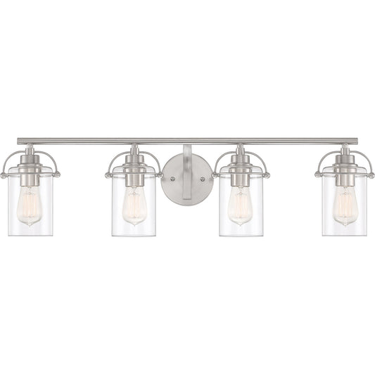  Emerson 4-Light Bath Vanity In Brushed Nickel