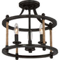  Frontier 3-Light Semi-Flush Mount In Imperial Bronze