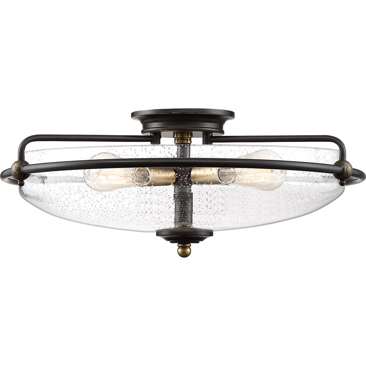  Griffin 4-Light Flush Mount In Palladian Bronze