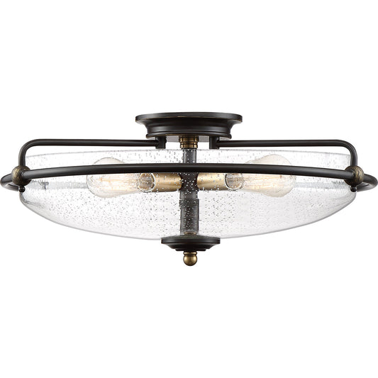  Griffin 4-Light Flush Mount In Palladian Bronze