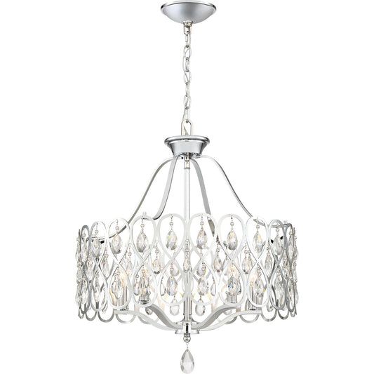  Lulu 5-Light Chandelier In Polished Chrome