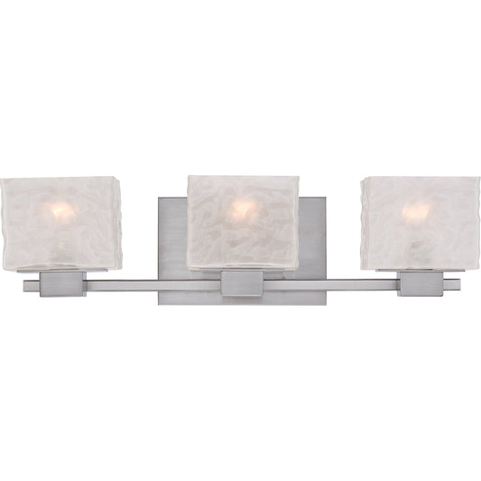  Melody 3-Light Bath Vanity In Brushed Nickel