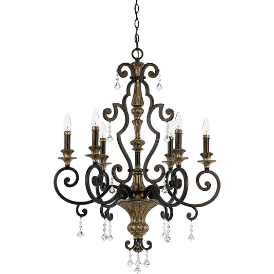  Marquette 6-Light Chandelier In Heirloom