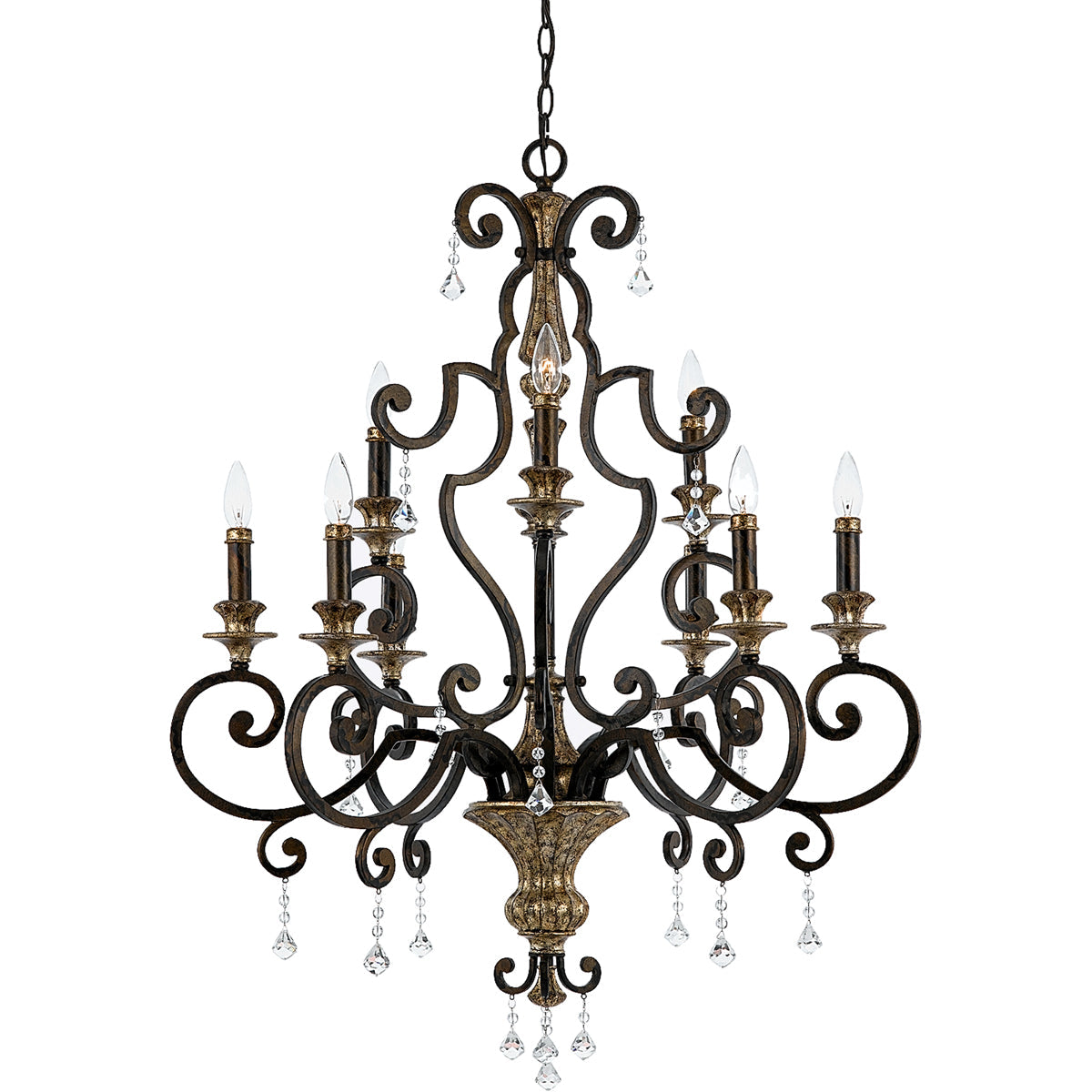  Marquette 9-Light Chandelier In Heirloom