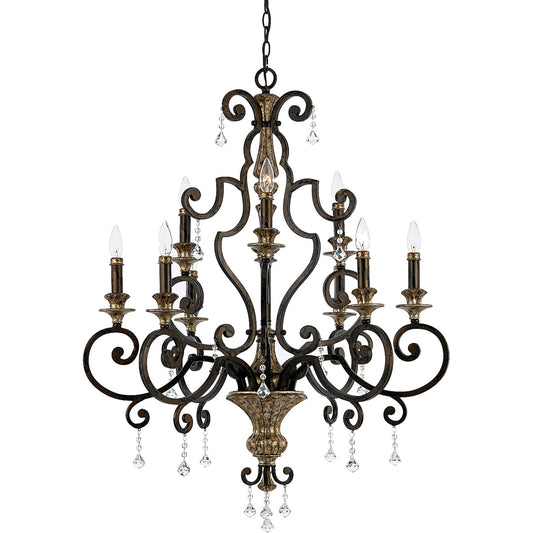  Marquette 9-Light Chandelier In Heirloom
