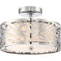  Abode 2-Light Semi-Flush Mount In Polished Chrome