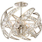  Crescent 4-Light Semi-Flush Mount In Polished Nickel