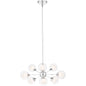  Spellbound 9-Light Chandelier In Polished Chrome