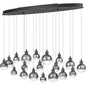  Shadow LED Island Light In Black Chrome